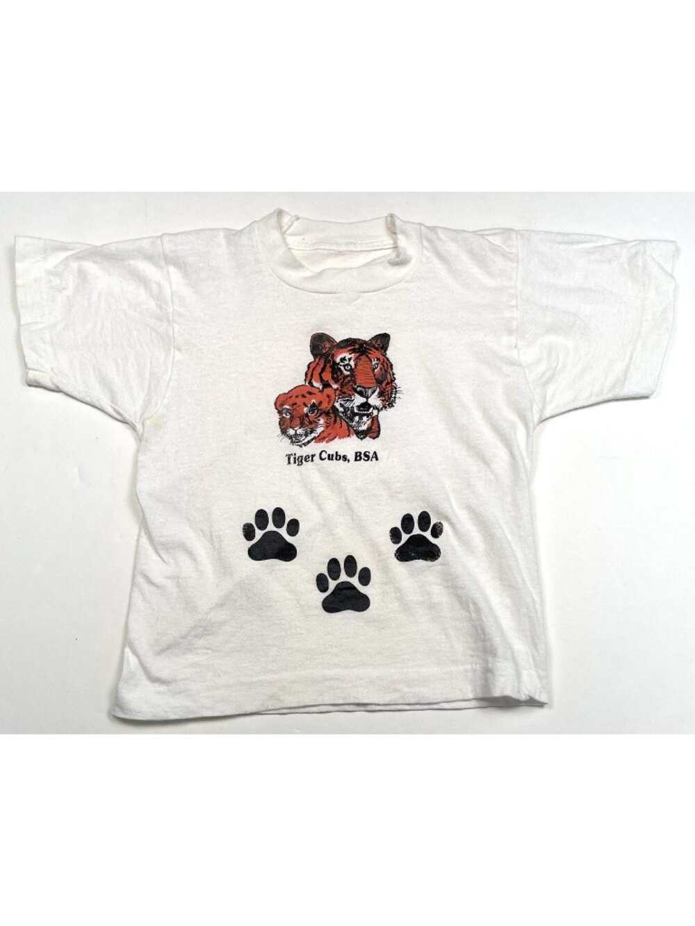 VTG Toddler Youth XS Tiger Cubs BSA Boy Scouts of America Graphic T-SHIRT *Read*